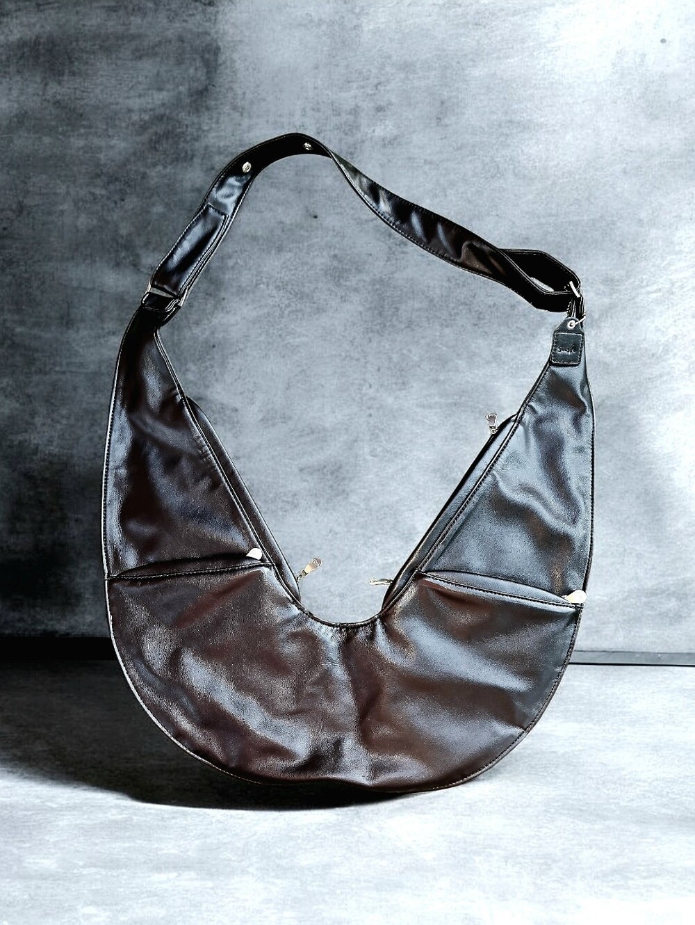 Sash Crossbody Faux Leather Bag